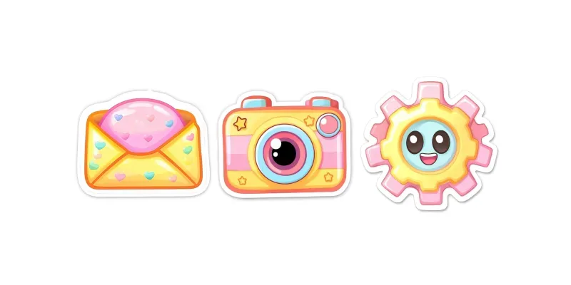 Disney Pixar-inspired Icon Stickers generated by undefined