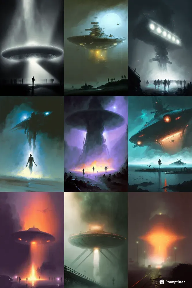 Ufo Alien Sci Fi Posters