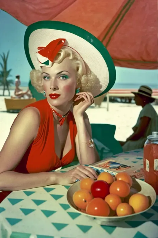Flirtatious 1950s Swimsuit Photographs