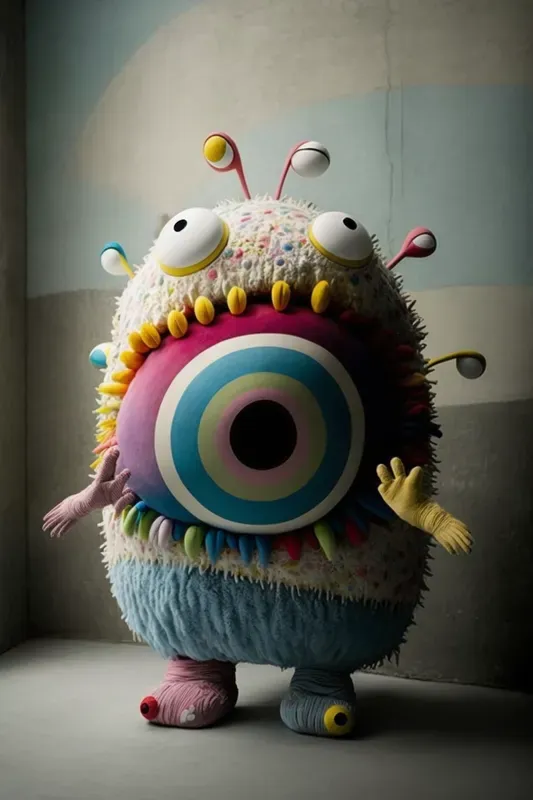 Furry Monsters Pop-art