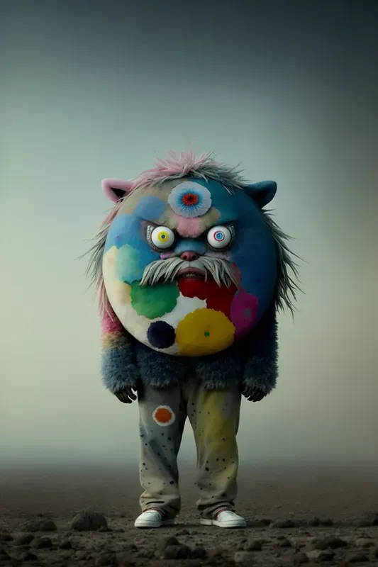 Furry Monsters Pop-art