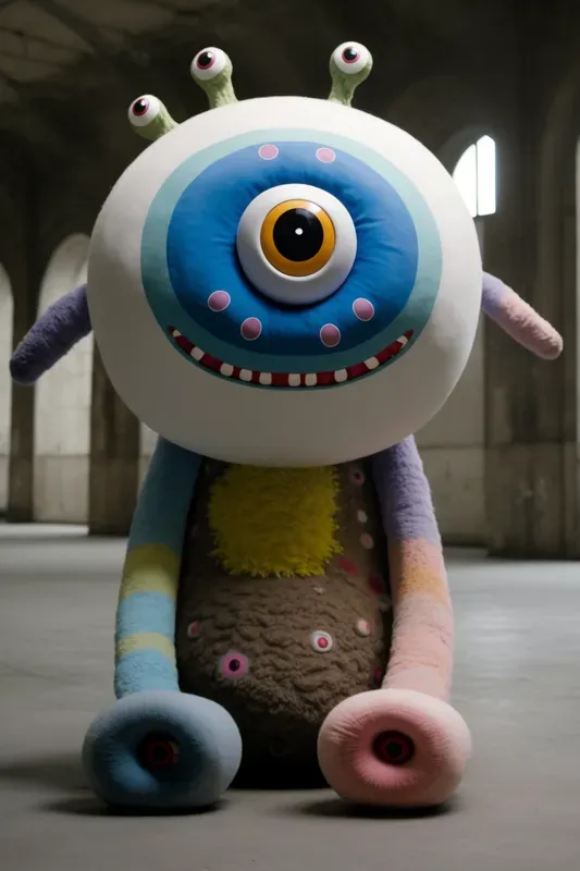 Furry Monsters Pop-art