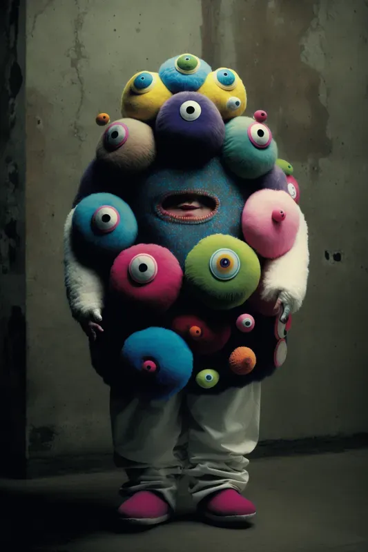 Furry Monsters Pop-art