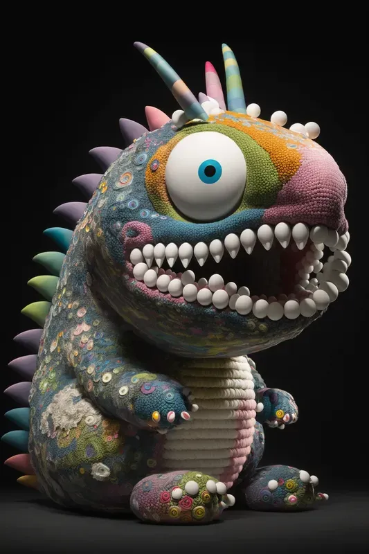 Furry Monsters Pop-art