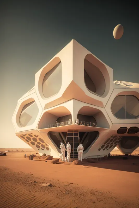Mars Future Architecture  Design Photos