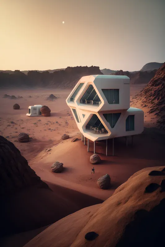 Mars Future Architecture  Design Photos