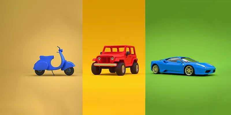 3D Vehicle Renders generated by undefined