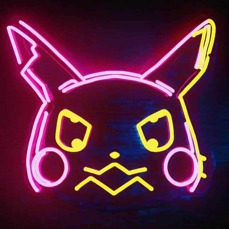 Neon Video Game Characters