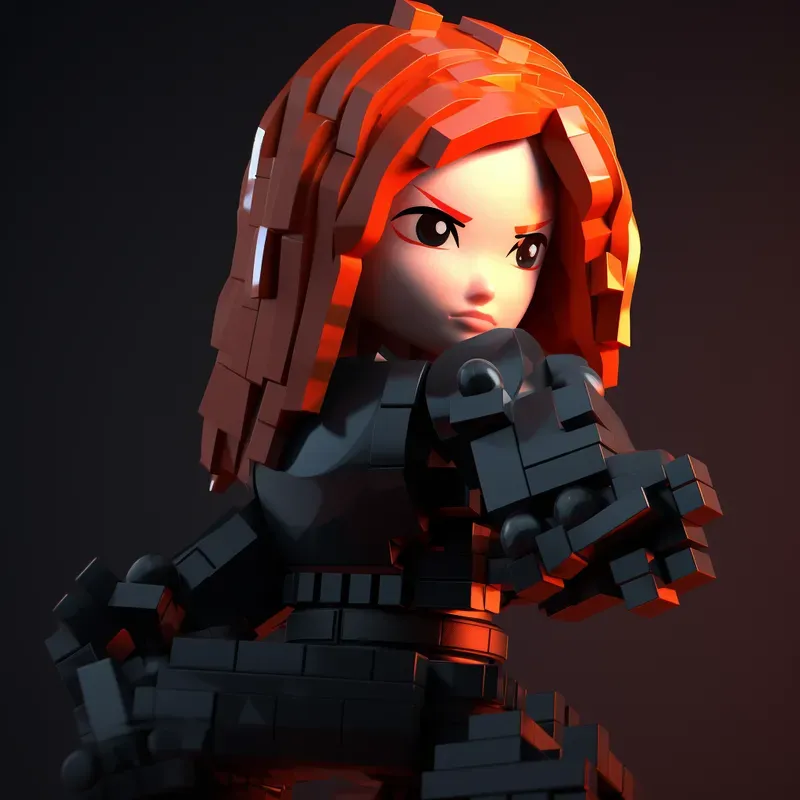 Blocky Versions Of Marvel Characters
