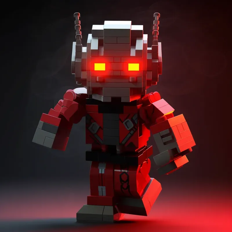 Blocky Versions Of Marvel Characters