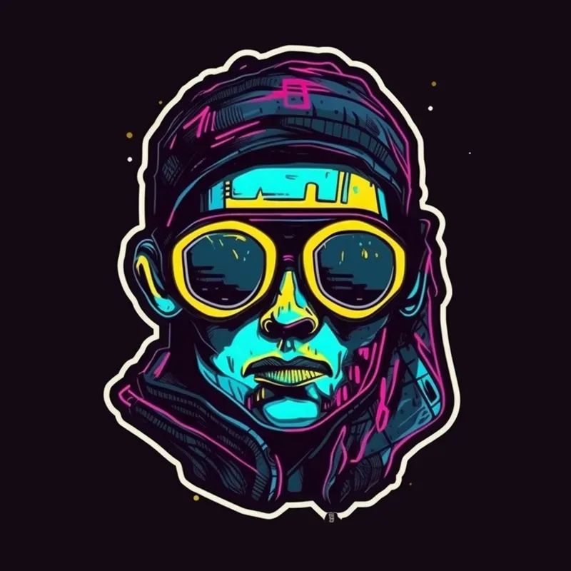 Cyberpunk Style Stickers