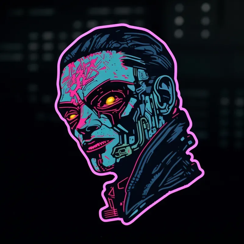Cyberpunk Style Stickers