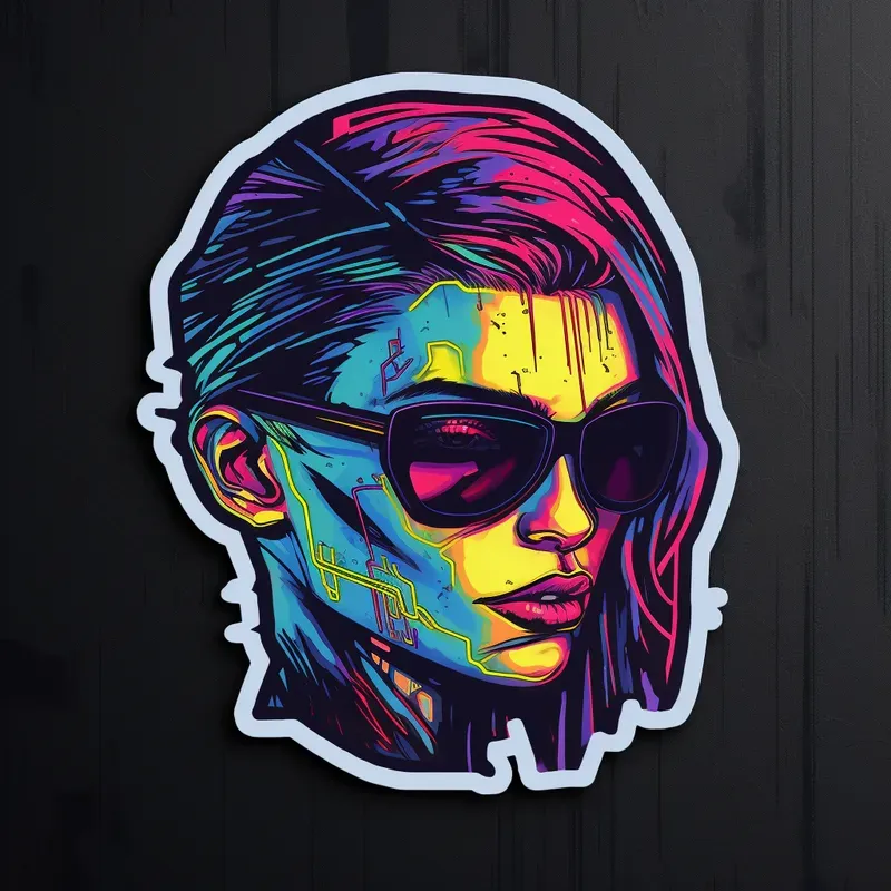 Cyberpunk Style Stickers