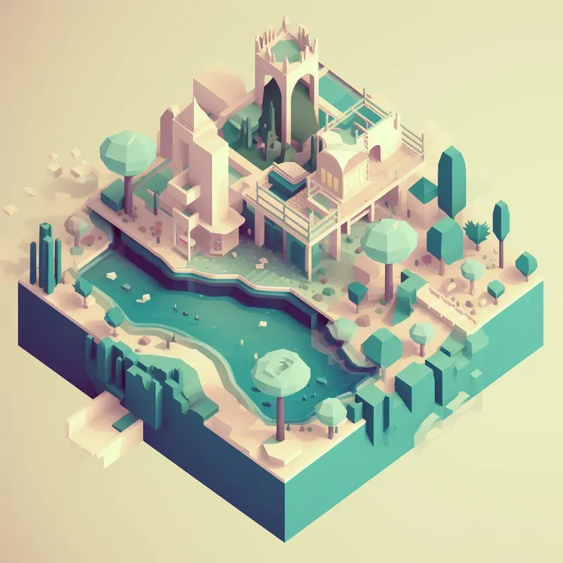 3D Isometric Game Assets