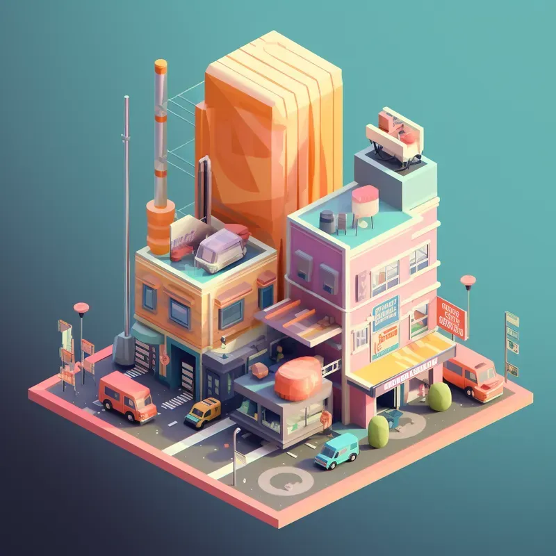 3D Isometric Game Assets