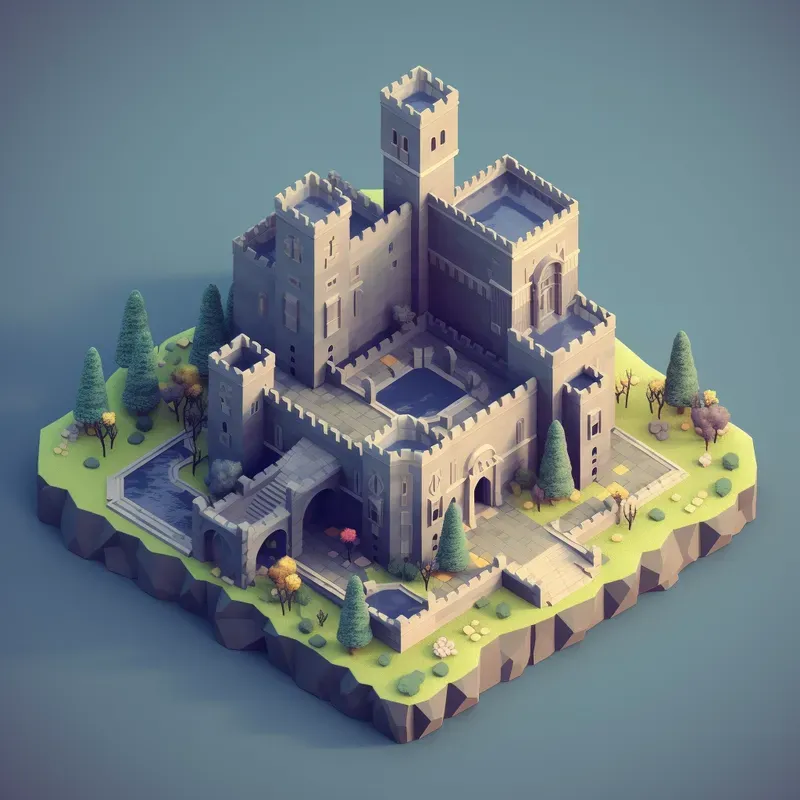 3D Isometric Game Assets