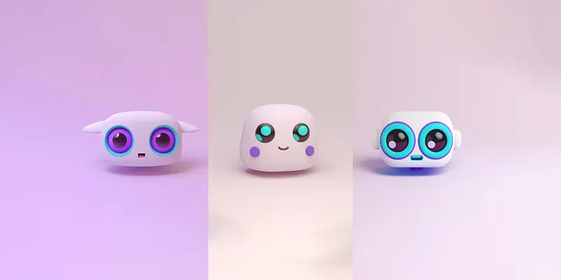 Cute 3D Blobs generated by undefined