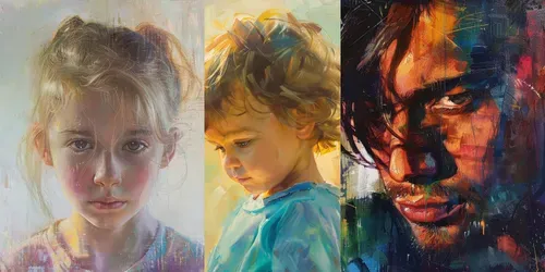 Modern Portrait Art generated by midjourney