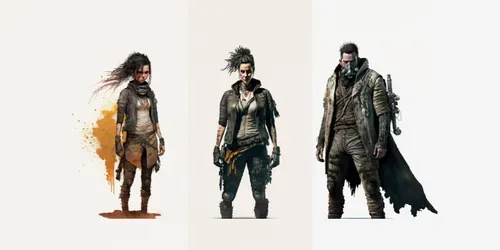 Dystopian Characters generated by midjourney