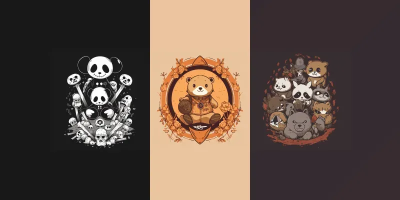Tshirt Cartoon Animal Groups generated by undefined