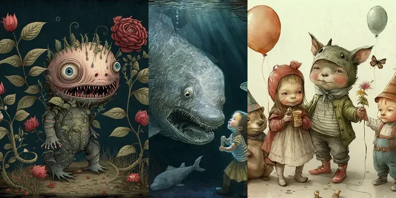Childrens Books Illustrations generated by undefined