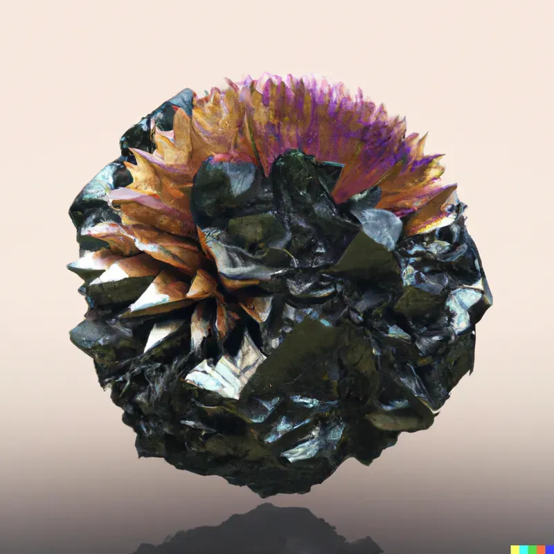Geometric Fractal Gemstone Spheres