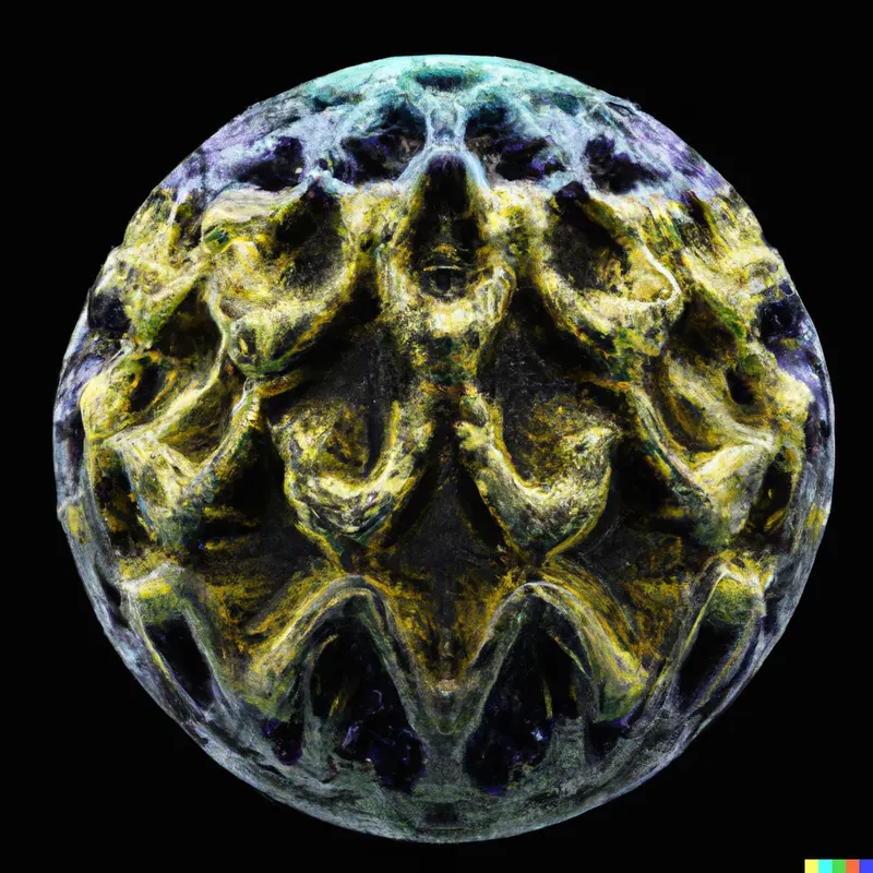 Geometric Fractal Gemstone Spheres