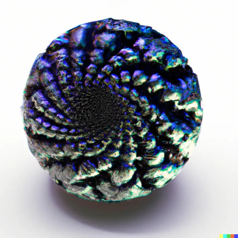 Geometric Fractal Gemstone Spheres