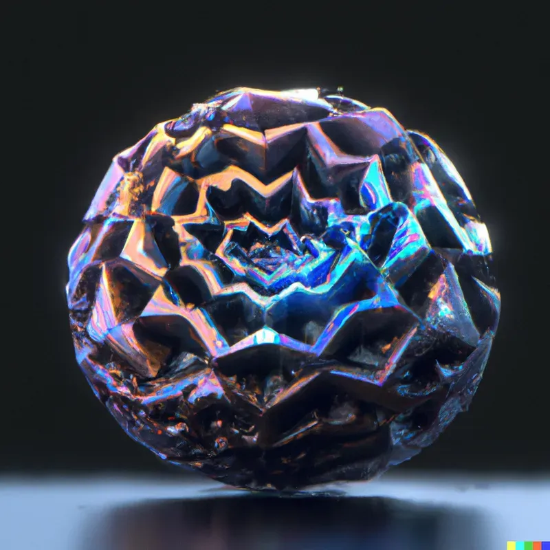 Geometric Fractal Gemstone Spheres