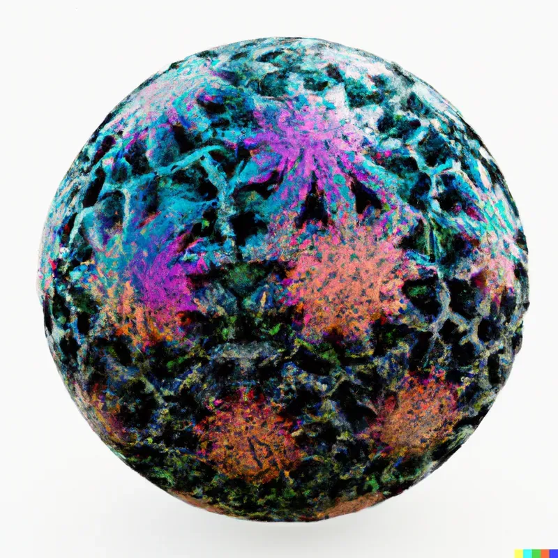 Geometric Fractal Gemstone Spheres