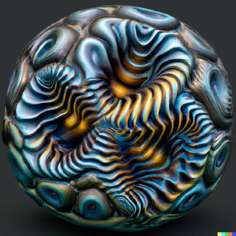 Geometric Fractal Gemstone Spheres