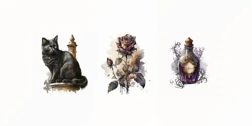 Gothic Drawings generated by midjourney