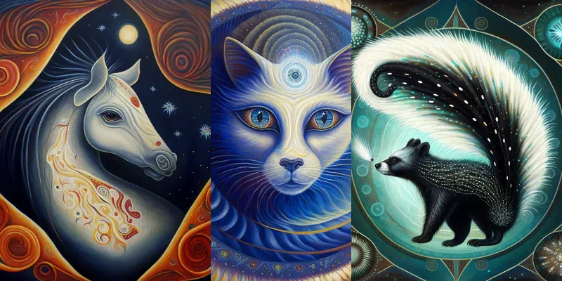 Spirit Animal Paintings generated by undefined