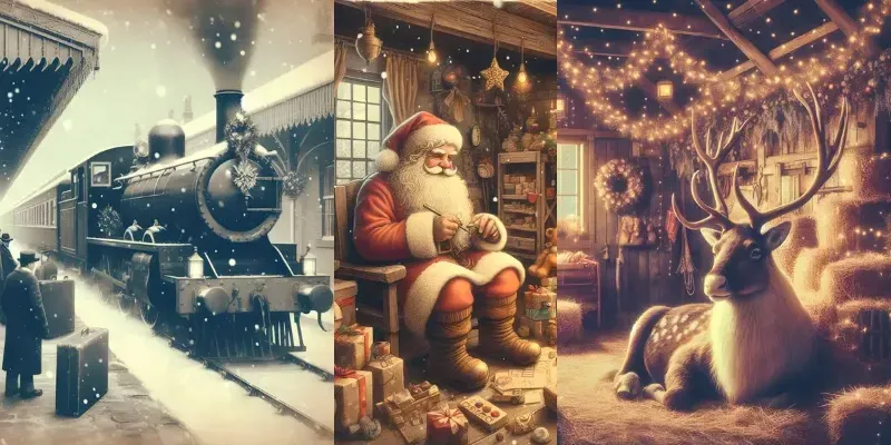 Christmas Special Vintage Illustrations generated by undefined