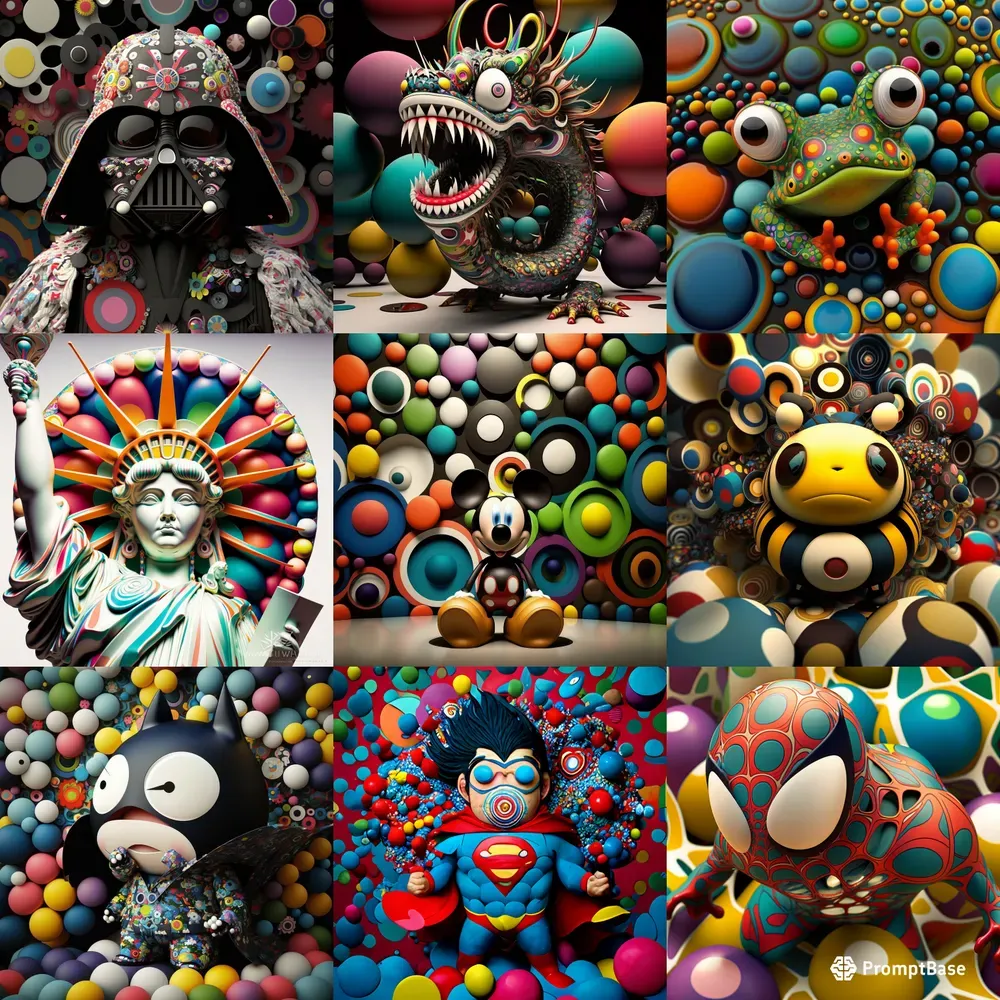 3D Japanese Pop Art
