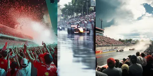 Racing Thrill Spectators Perspectives generated by midjourney