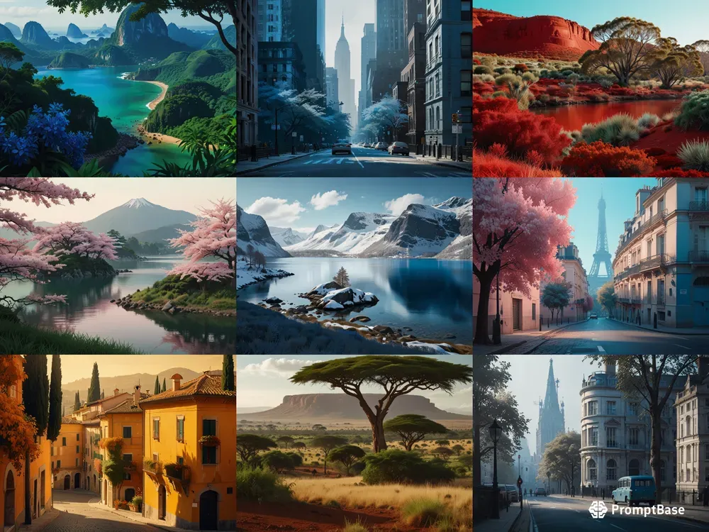 Landscapes From Different Countries