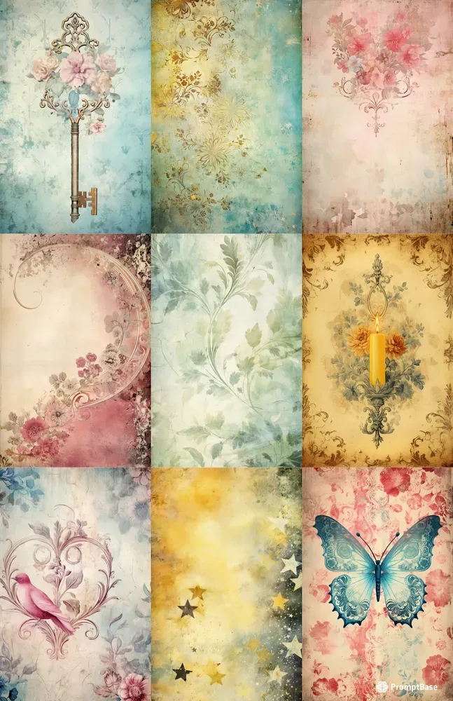 Vintage Decor Accents Digital Art