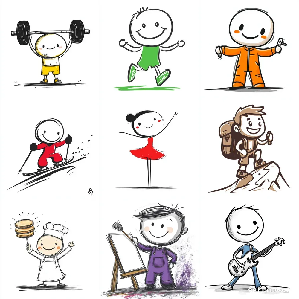 Stick Figure Cartoon Worlds
