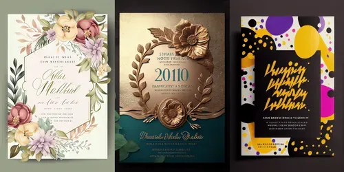Invite Inspiration Templates generated by midjourney