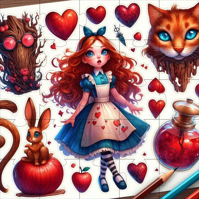 Alice In Wonderland Stickers