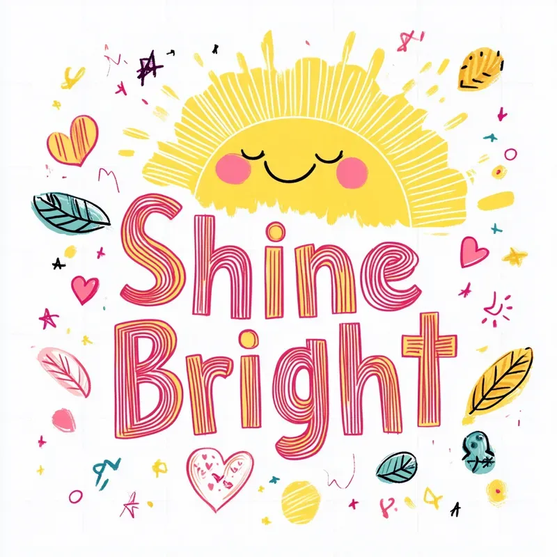 Cheerful Kawaii Typographies