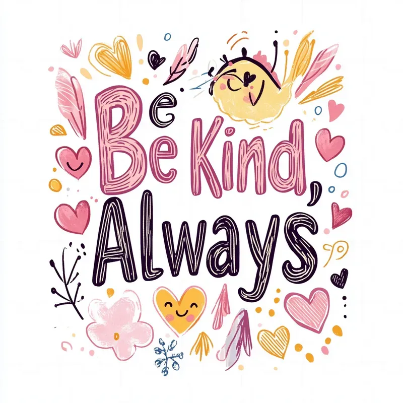 Cheerful Kawaii Typographies
