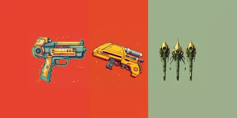 Cartoon Weapons generated by undefined