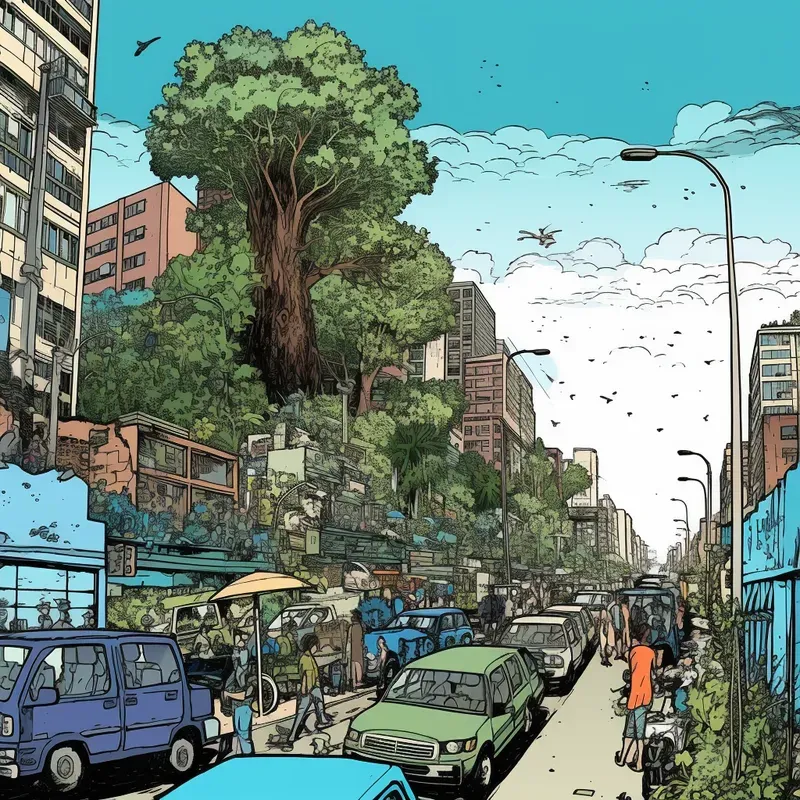 Big City Life Comic Art