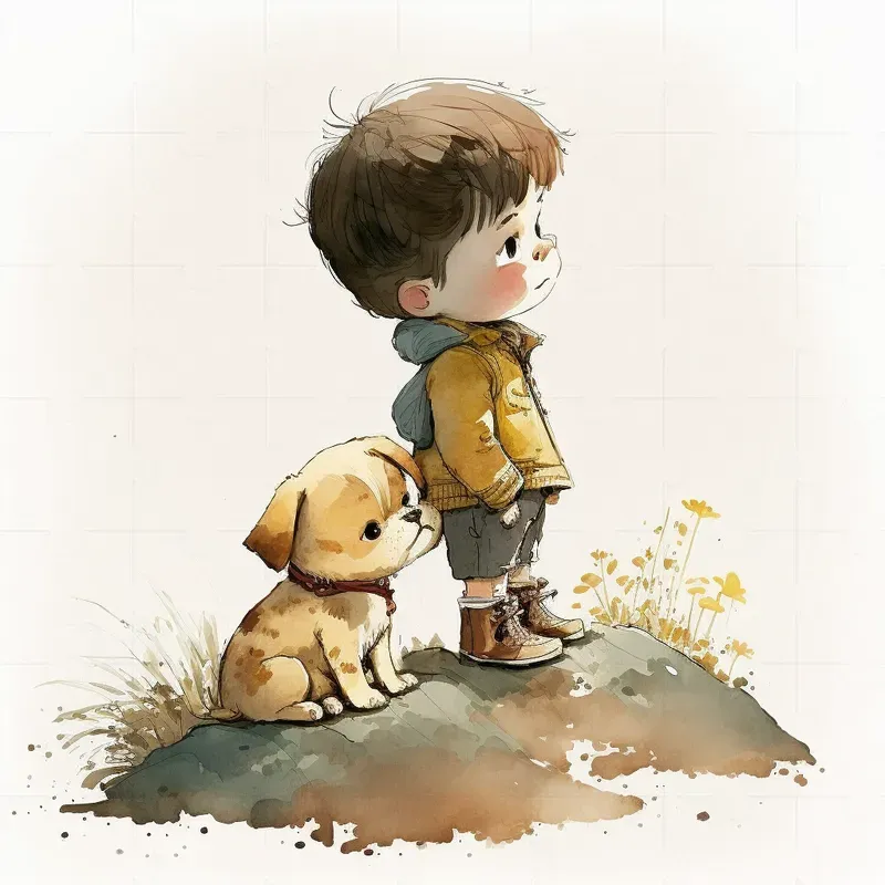 Kids Watercolor Illustrations