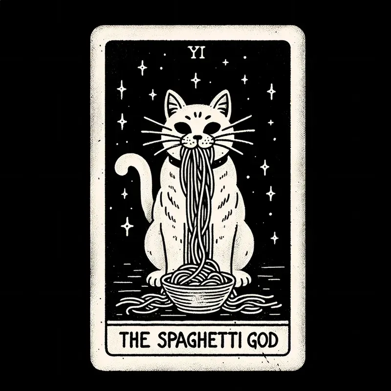 Cartoon Vintage Tarot Cards With Text