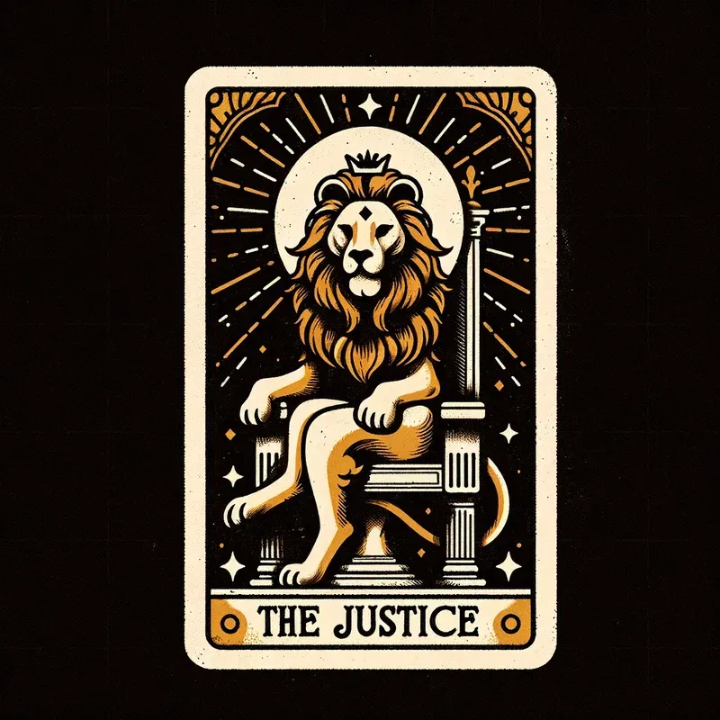Cartoon Vintage Tarot Cards With Text