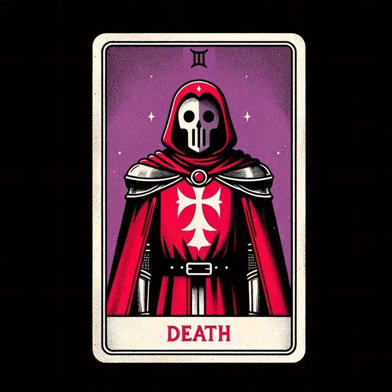 Cartoon Vintage Tarot Cards With Text