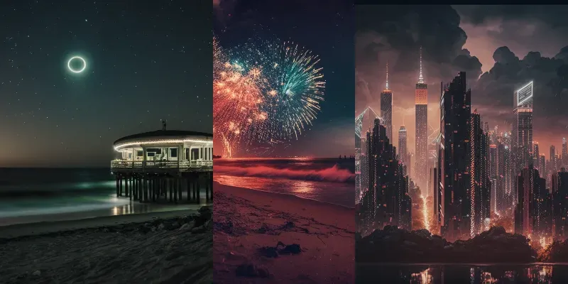 Realistic Night Scenes generated by undefined